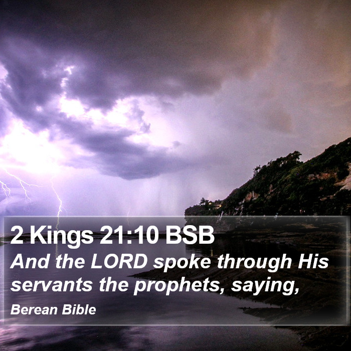 2 Kings 21:10 BSB Bible Study