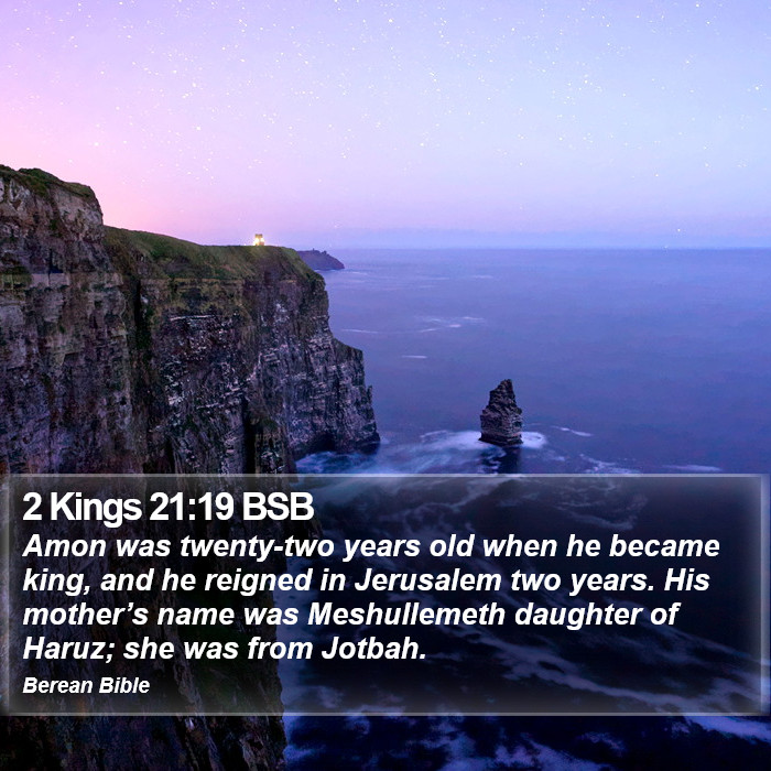 2 Kings 21:19 BSB Bible Study