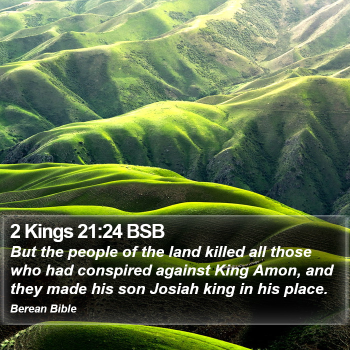 2 Kings 21:24 BSB Bible Study