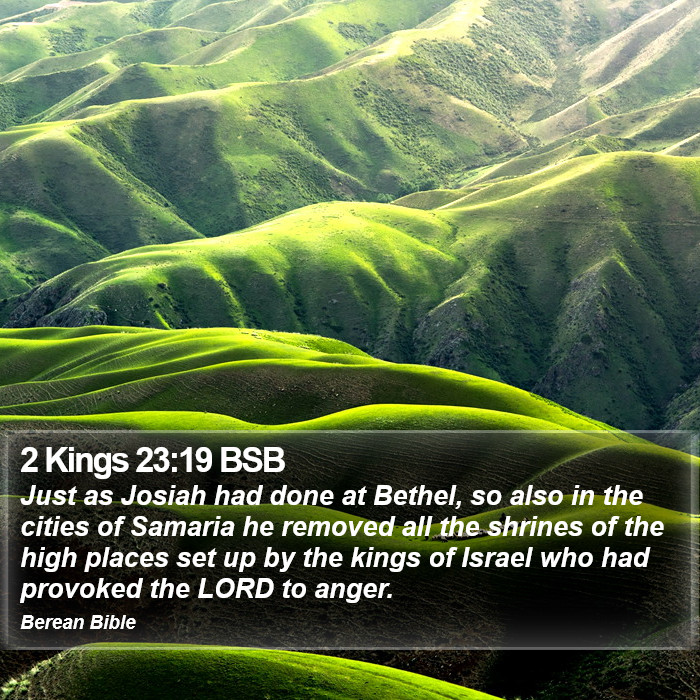 2 Kings 23:19 BSB Bible Study