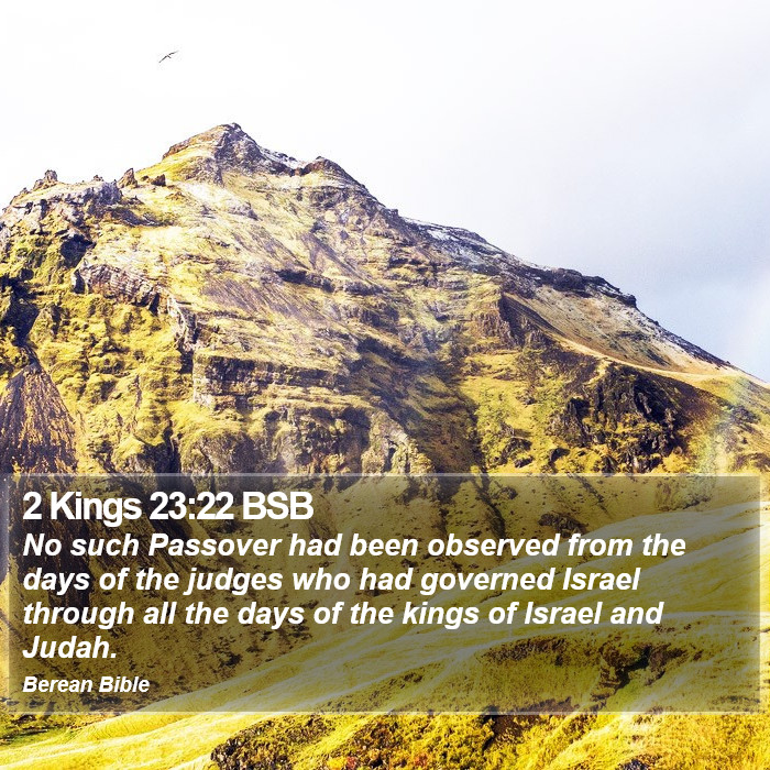 2 Kings 23:22 BSB Bible Study