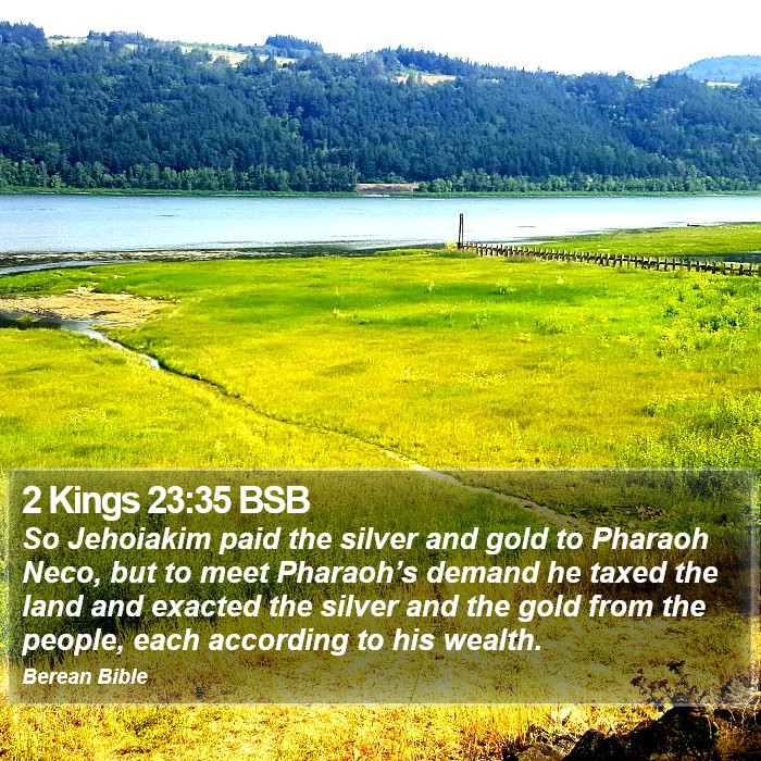 2 Kings 23:35 BSB Bible Study