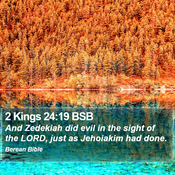 2 Kings 24:19 BSB Bible Study