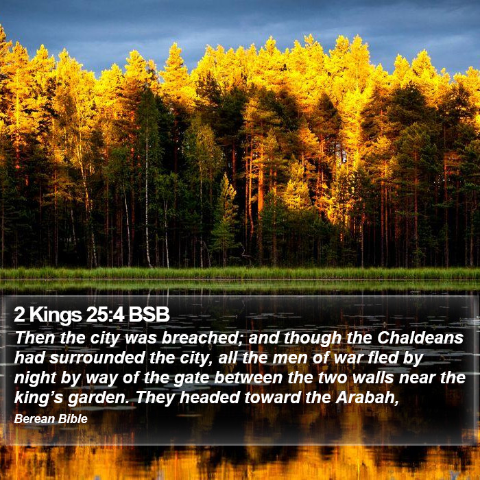 2 Kings 25:4 BSB Bible Study