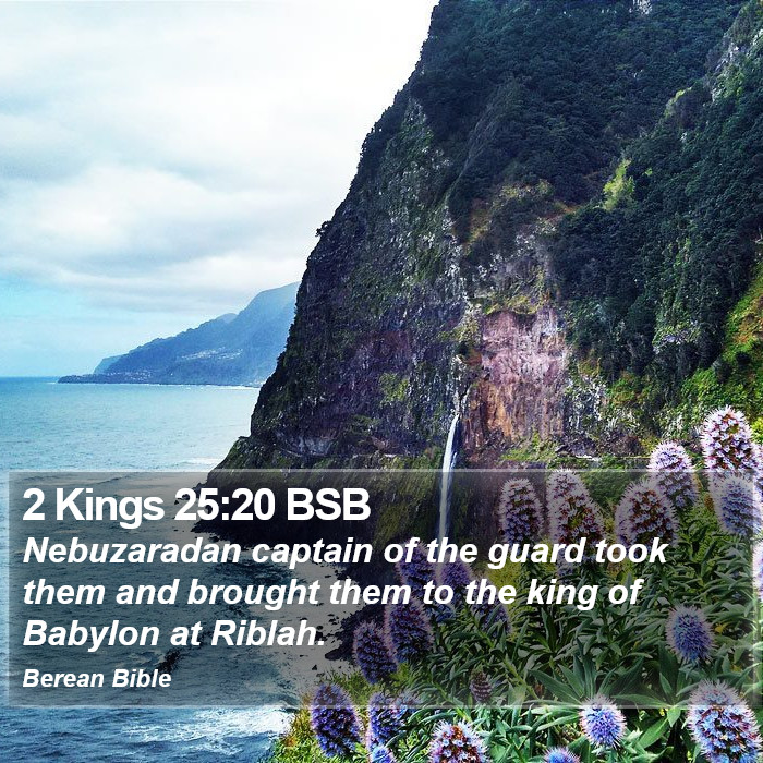 2 Kings 25:20 BSB Bible Study