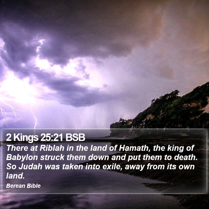 2 Kings 25:21 BSB Bible Study