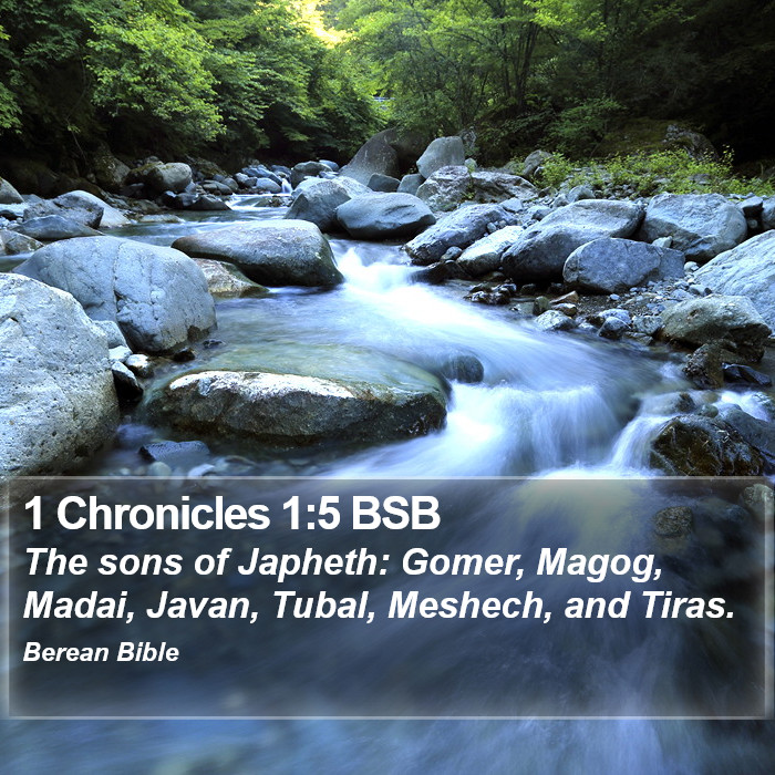 1 Chronicles 1:5 BSB Bible Study