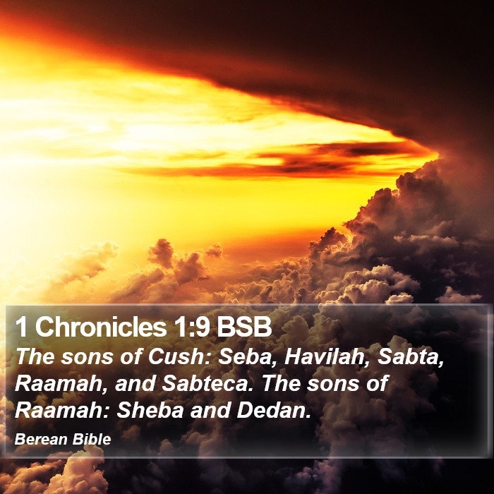 1 Chronicles 1:9 BSB Bible Study