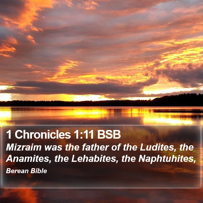 1 Chronicles 1:11 BSB Bible Study