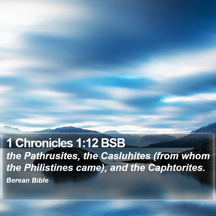 1 Chronicles 1:12 BSB Bible Study