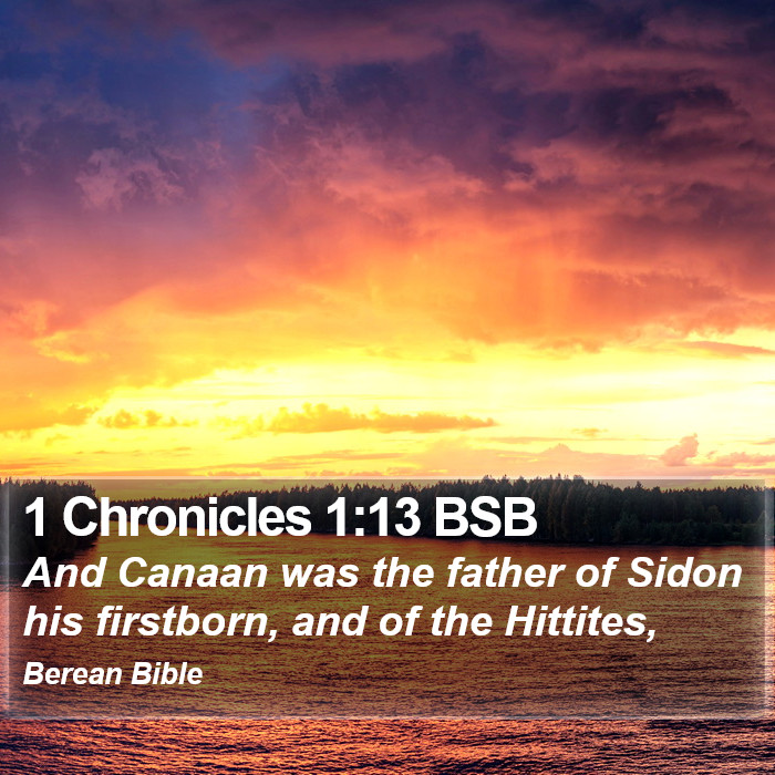 1 Chronicles 1:13 BSB Bible Study