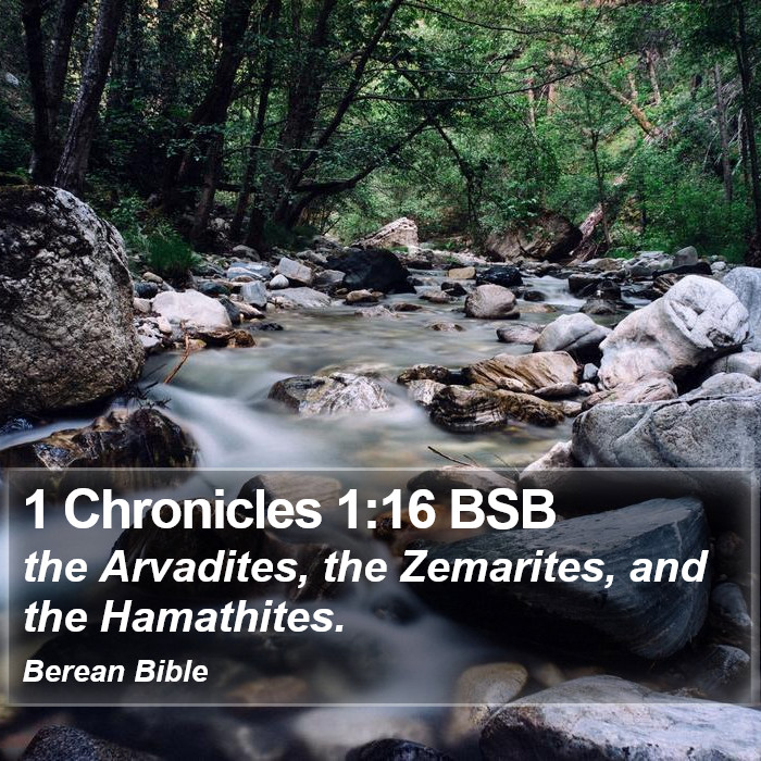 1 Chronicles 1:16 BSB Bible Study