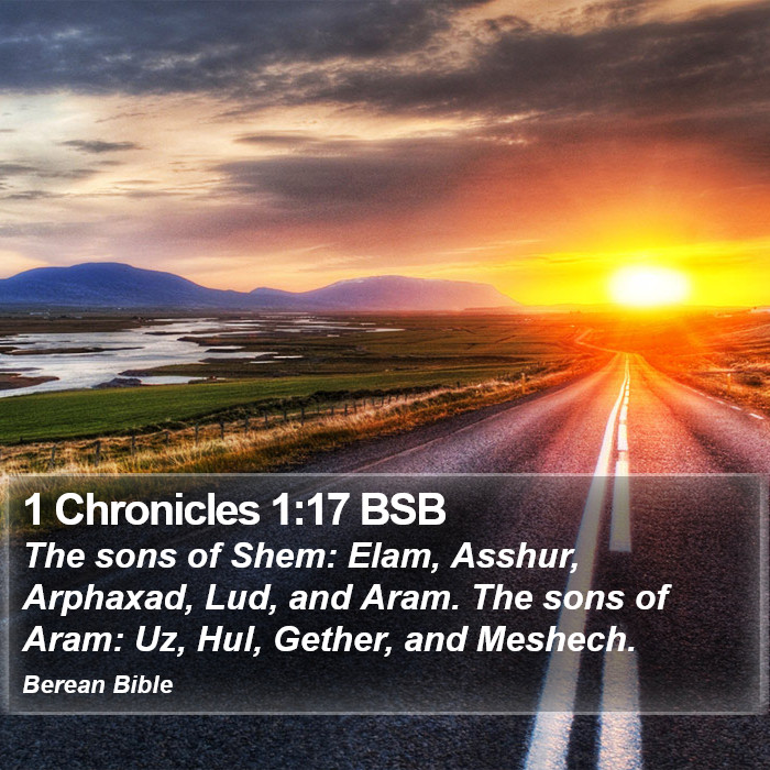 1 Chronicles 1:17 BSB Bible Study