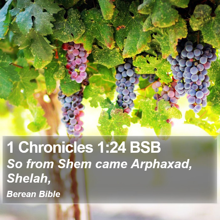 1 Chronicles 1:24 BSB Bible Study