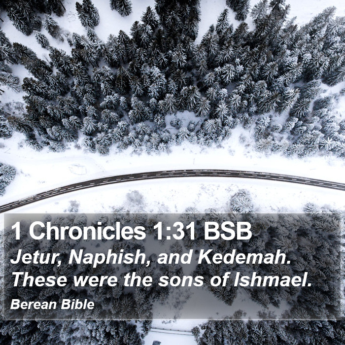 1 Chronicles 1:31 BSB Bible Study