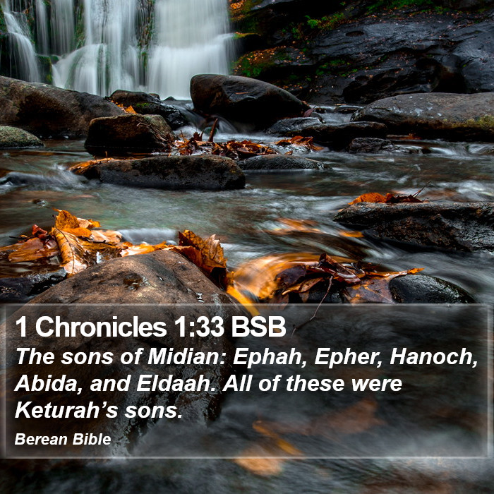 1 Chronicles 1:33 BSB Bible Study