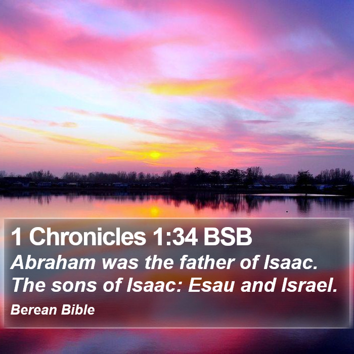 1 Chronicles 1:34 BSB Bible Study