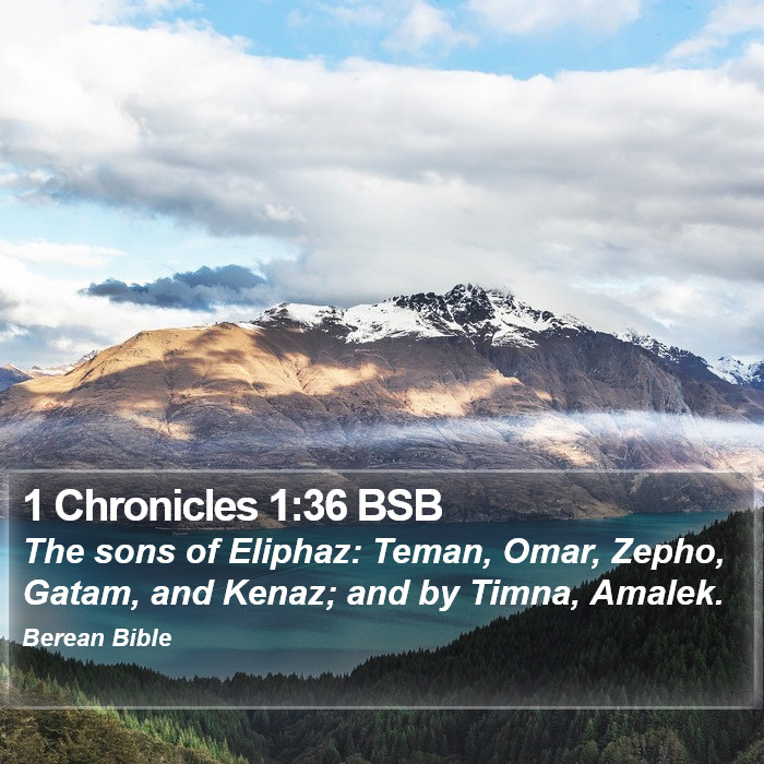 1 Chronicles 1:36 BSB Bible Study