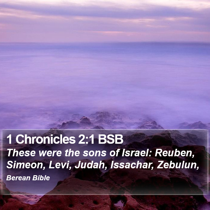 1 Chronicles 2:1 BSB Bible Study