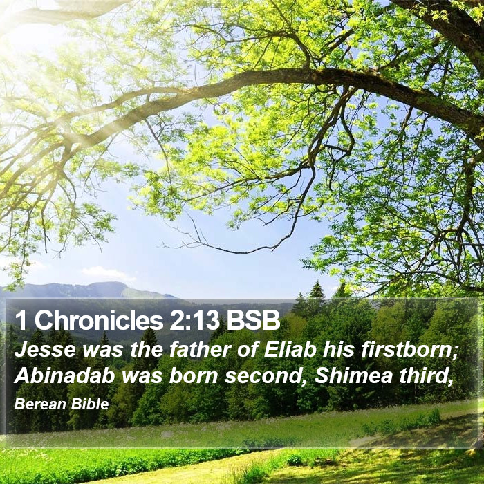 1 Chronicles 2:13 BSB Bible Study