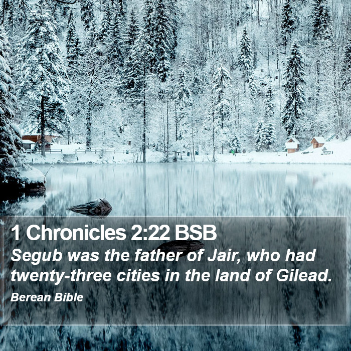 1 Chronicles 2:22 BSB Bible Study