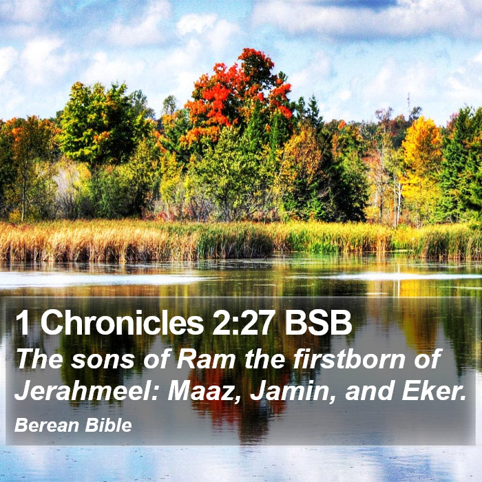 1 Chronicles 2:27 BSB Bible Study