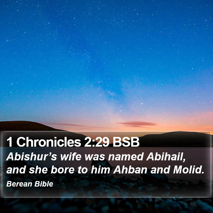 1 Chronicles 2:29 BSB Bible Study