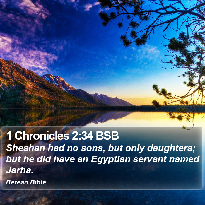 1 Chronicles 2:34 BSB Bible Study