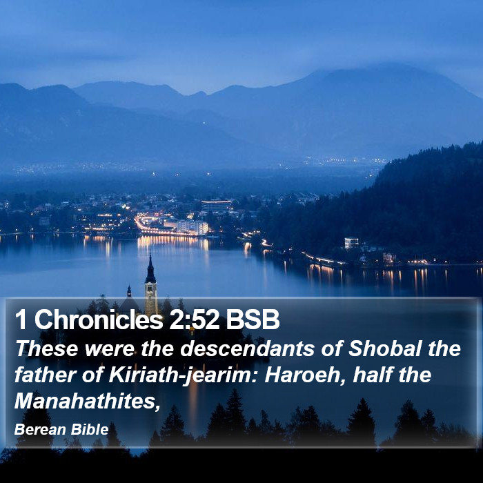 1 Chronicles 2:52 BSB Bible Study