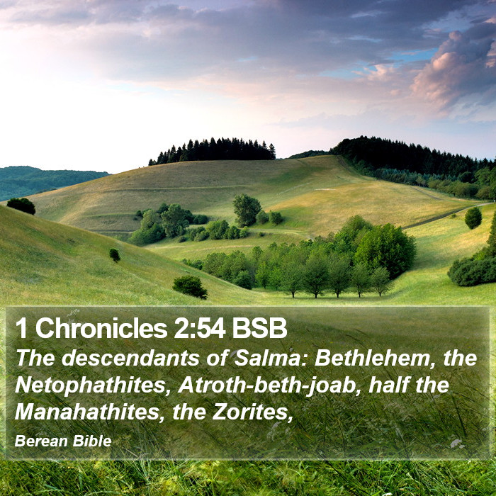 1 Chronicles 2:54 BSB Bible Study