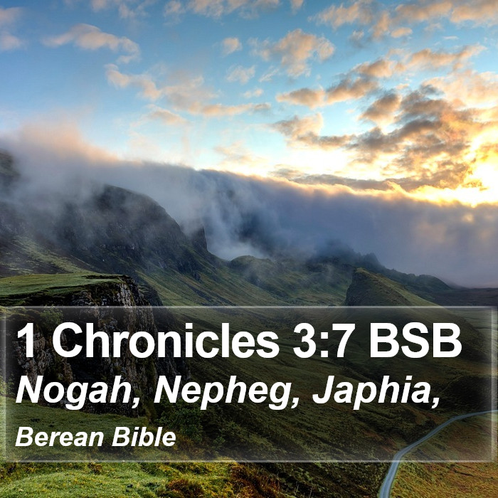 1 Chronicles 3:7 BSB Bible Study