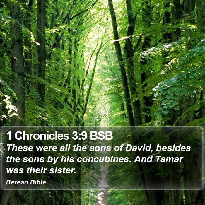 1 Chronicles 3:9 BSB Bible Study