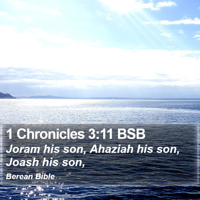 1 Chronicles 3:11 BSB Bible Study