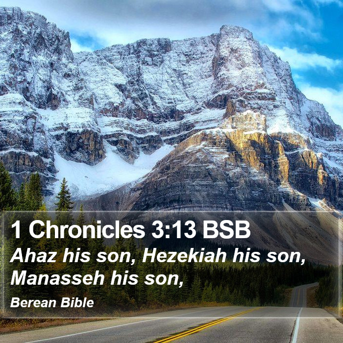 1 Chronicles 3:13 BSB Bible Study