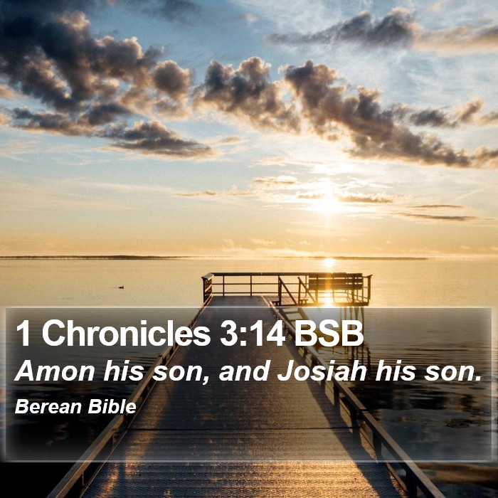 1 Chronicles 3:14 BSB Bible Study