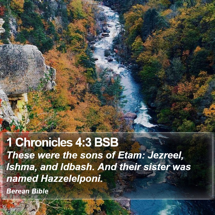 1 Chronicles 4:3 BSB Bible Study