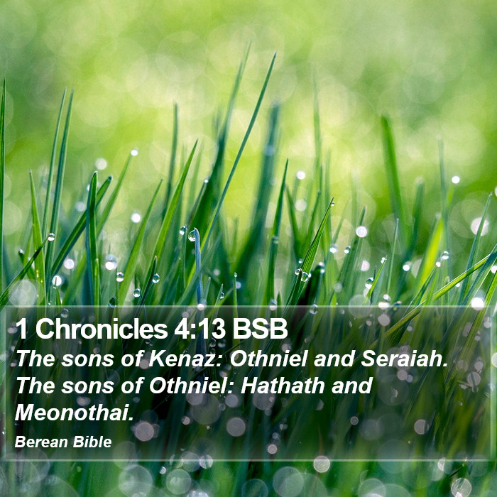 1 Chronicles 4:13 BSB Bible Study