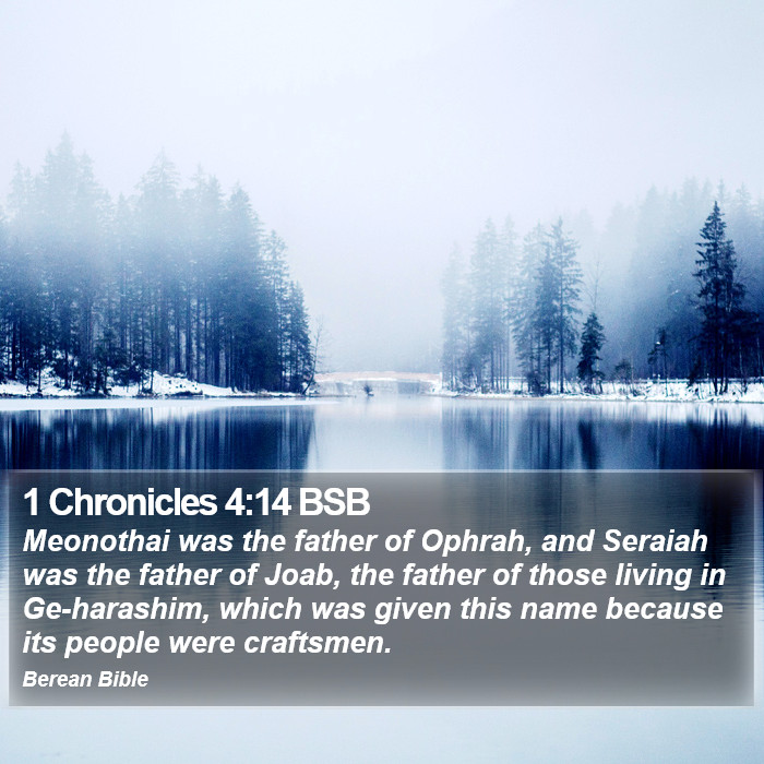 1 Chronicles 4:14 BSB Bible Study