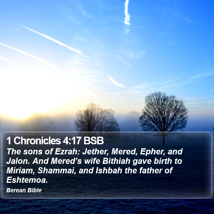 1 Chronicles 4:17 BSB Bible Study