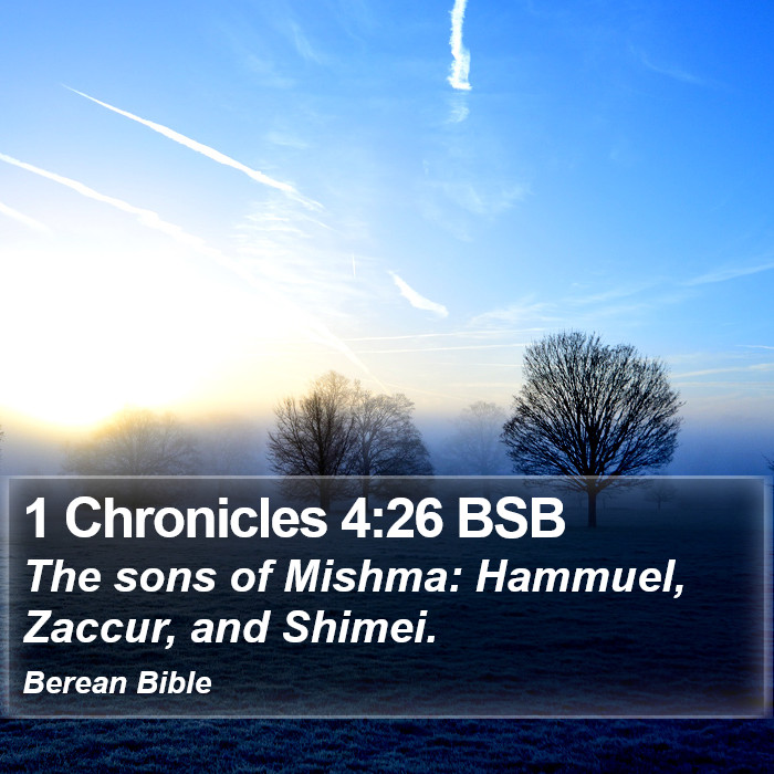 1 Chronicles 4:26 BSB Bible Study