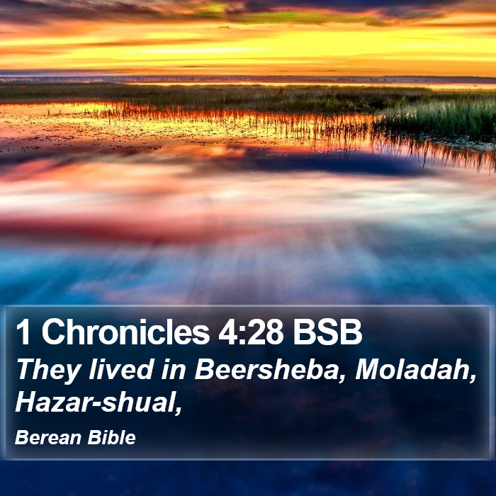 1 Chronicles 4:28 BSB Bible Study