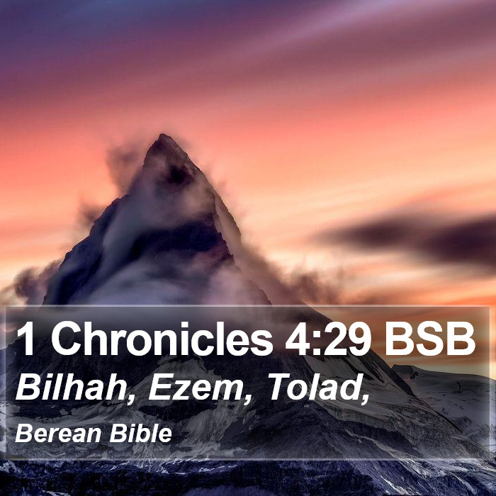 1 Chronicles 4:29 BSB Bible Study