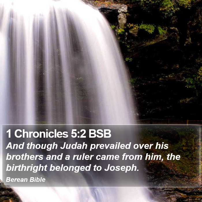 1 Chronicles 5:2 BSB Bible Study