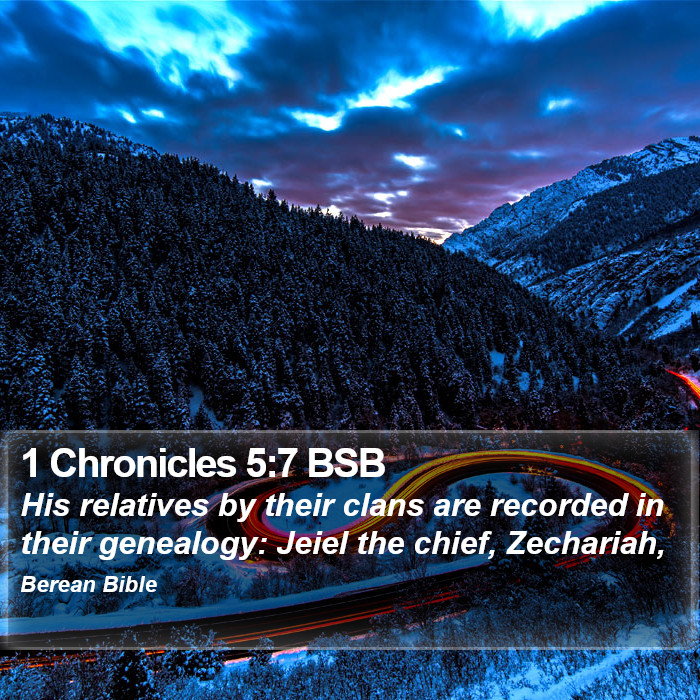 1 Chronicles 5:7 BSB Bible Study