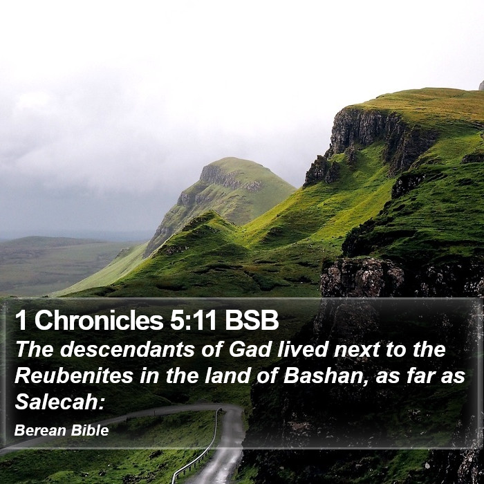 1 Chronicles 5:11 BSB Bible Study