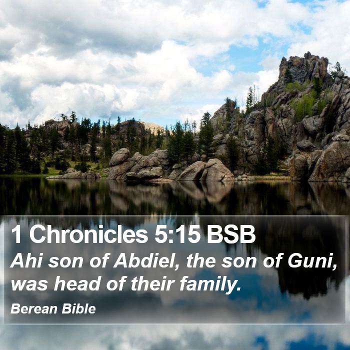 1 Chronicles 5:15 BSB Bible Study