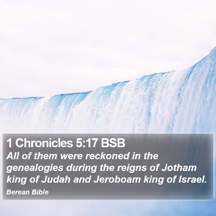 1 Chronicles 5:17 BSB Bible Study