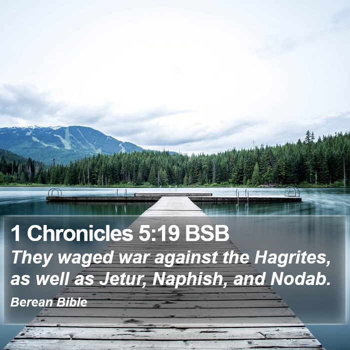 1 Chronicles 5:19 BSB Bible Study