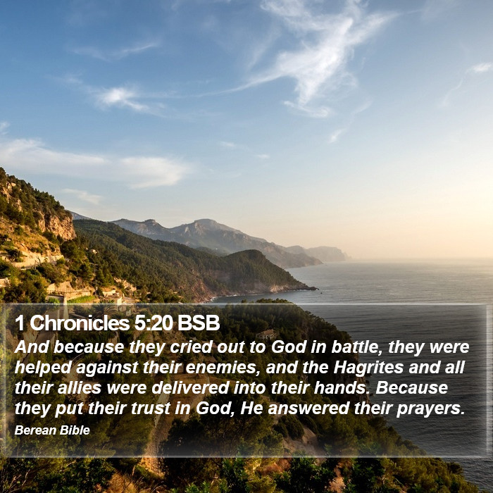 1 Chronicles 5:20 BSB Bible Study