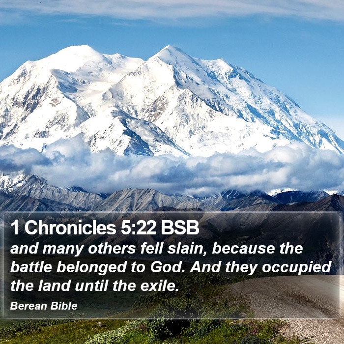 1 Chronicles 5:22 BSB Bible Study